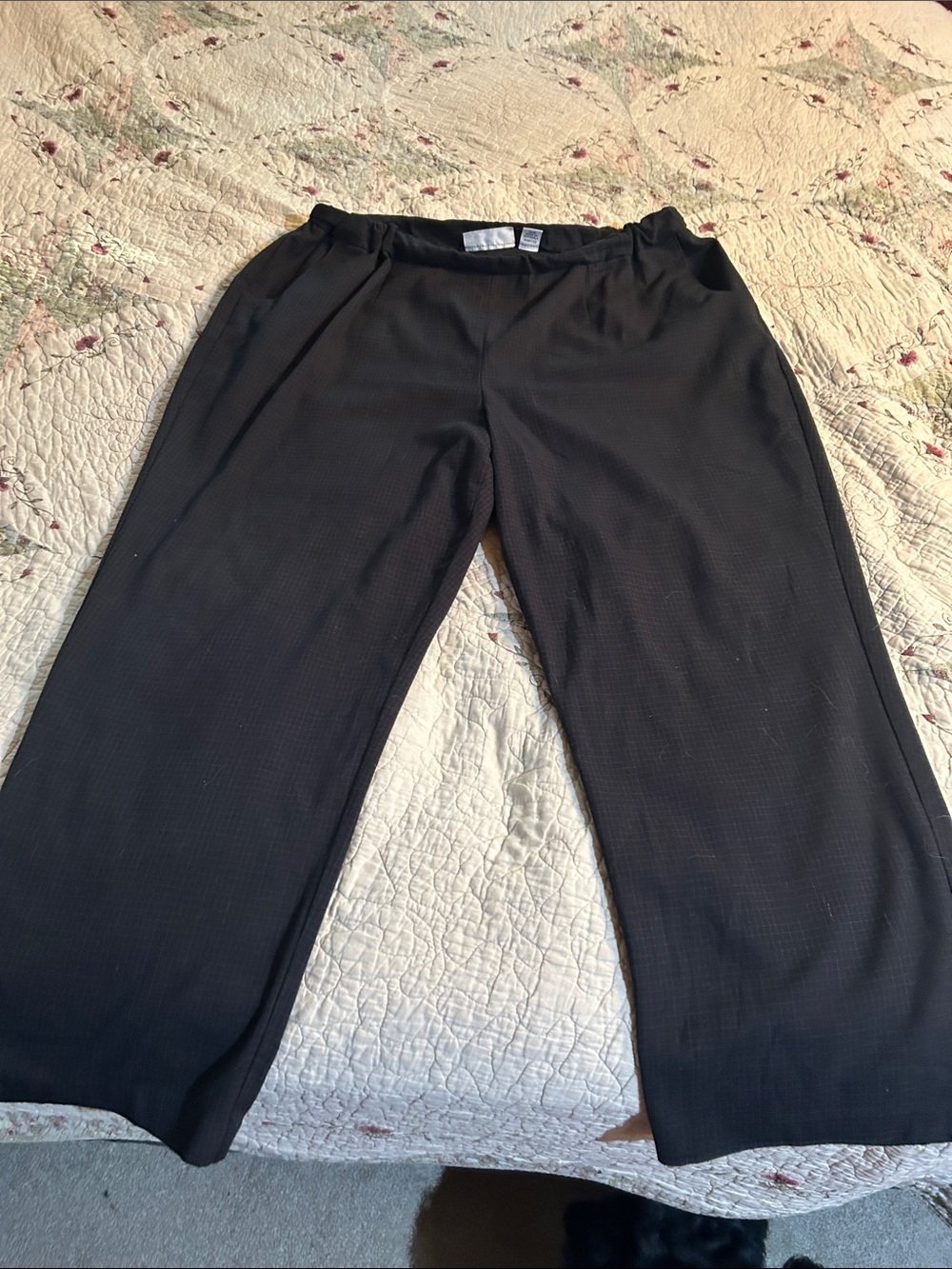 Black Men's Casual Pull-On Pants